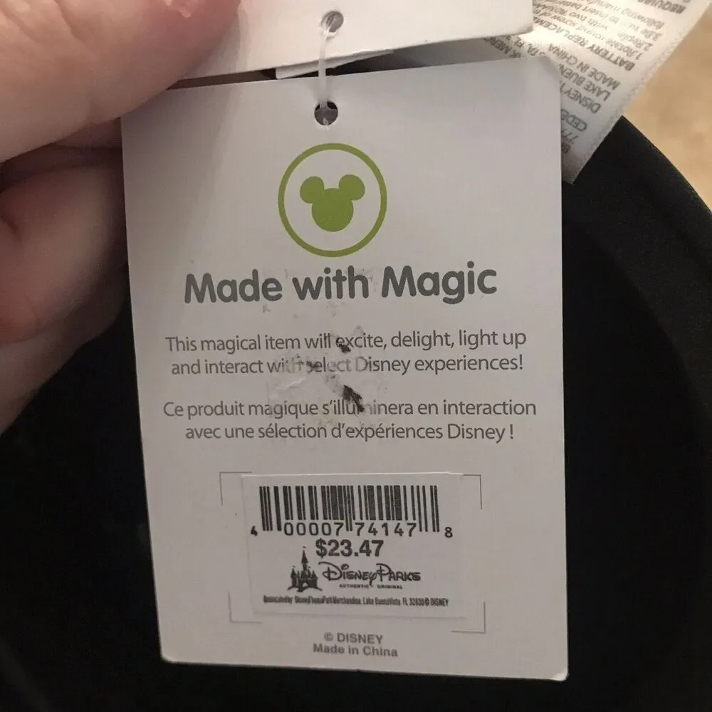 NEW Disney Parks Light Up Mickey Ears Bright World Of Color One Sz interactive